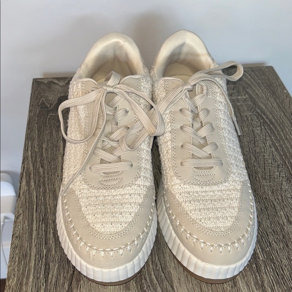 Dolce Vita Dolen Sneakers Platform Sandstone Knit - Picture 10 of 12